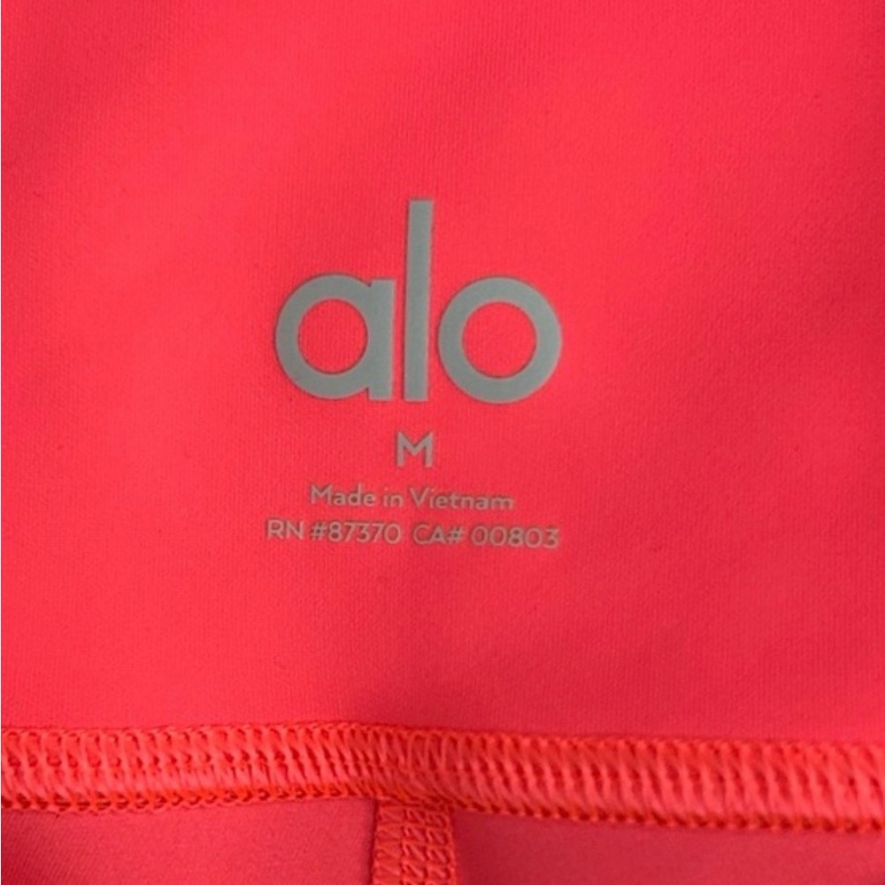 Alo Yoga Leggings Pink Size Medium 7/8 Length - Picture 5 of 5